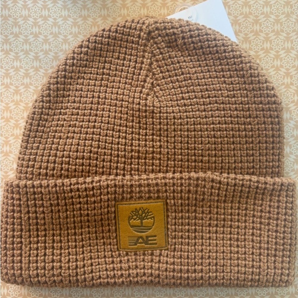 AE Timberland Tan Knit Beanie